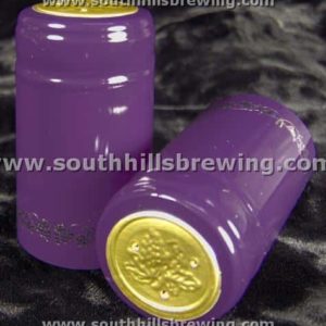 Shrink Capsule-Purple w/Silver Grapes (500 pack)