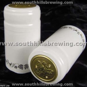 Shrink Capsule-White w/Gold Grapes (30 pack)