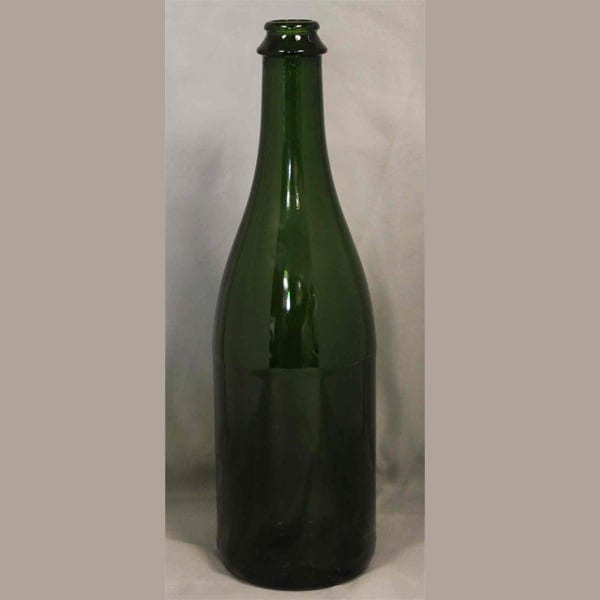 750ml Green Champagne Bottle Main Image